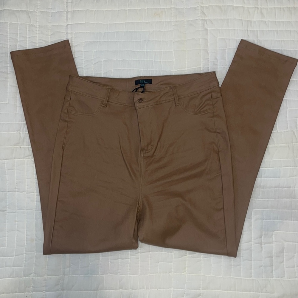 Pleather pants.